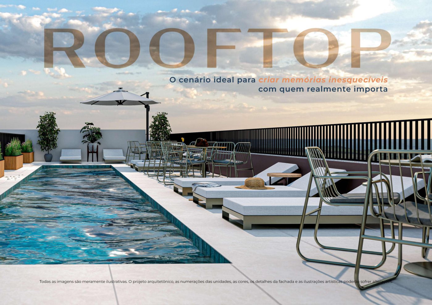 Piscina do rooftop