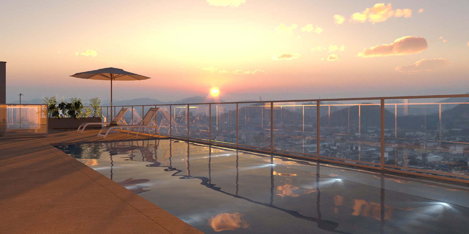 Piscina na cobertura